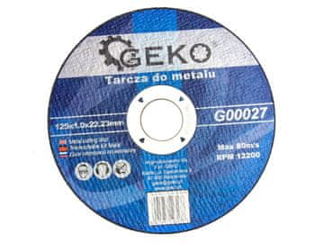 GEKO Rezalni disk za kovino 125x1.0 geko (10/50/400)