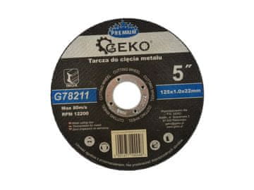GEKO Geko Premium rezalni disk za kovino 125x1,0 palca...