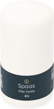 shumee Neodišavljena stebrna sveča Spaas 80/150 mm, 70 ur, bela