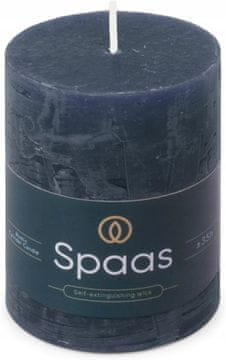shumee Rustikalna stebrna sveča Spaas 70/95 mm 35h, temno modra