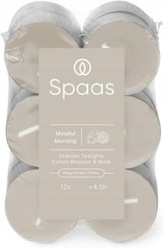 shumee Dišeče sveče Spaas v paketu 12 kosov 4,5 ure Mindful Morning