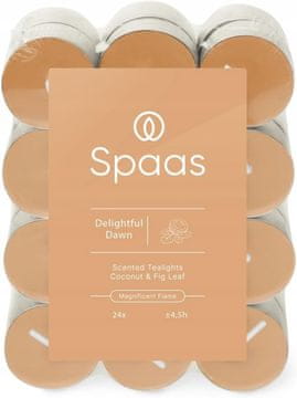 shumee Dišeče sveče Spaas v paketu 24 kosov 4,5 ure Čudovita zora