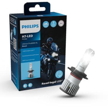 shumee Philips Ultinon Pro6000 Boost H7 LED 12V 20W Canbus Moto 1 kos Motorno kolo