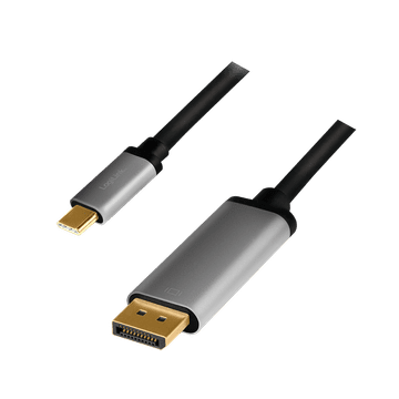 shumee Kabel USB-C na DisplayPort 4K/120Hz, aluminijast 1,8 m, LogiLink, Mac, Samsung