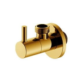 shumee Idmar kotni ventil 1/2"x1/2" s keramično glavo 1008 zlata - Agora - blister
