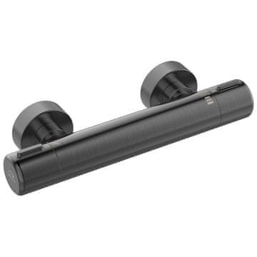 Laveo Stenska tuš pipa Pretto Graphite s termostatom