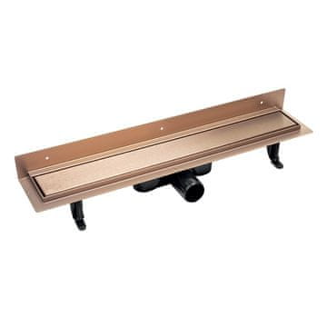 Laveo Linearni odtok 50 cm stenski, rožnato zlate barve