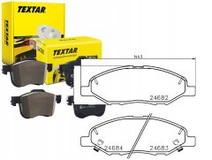 Textar Komplet zavornih oblog Textar 2468201, kolutne zavore