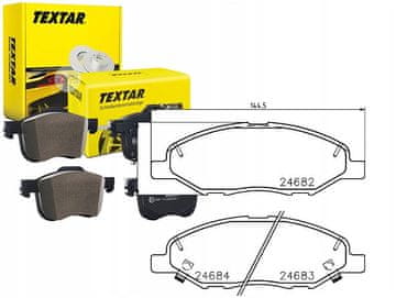 Textar Komplet zavornih oblog Textar 2468201, kolutne zavore