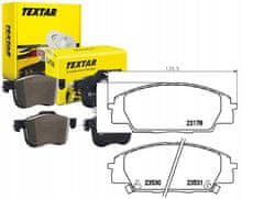 Textar Komplet zavornih oblog Textar 2317801, kolutne zavore