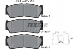 Textar Zavorne ploščice Textar 2448801 za Hyundai H-1/Santa 16,2 mm WVA24488 Z