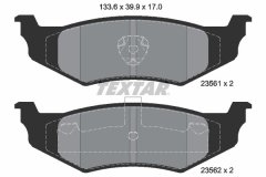 Textar Komplet zavornih oblog Textar 2356102, kolutne zavore
