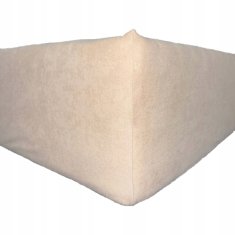 shumee Terry Delux nastavljiva rjuha - Cappuccino 200x200 z elastiko, polirani izdelek