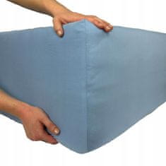 shumee Jersey Delux nastavljiva rjuha - modra 180x200 z elastiko, poljski izdelek