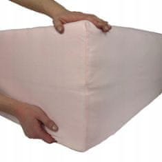 shumee Jersey Delux nastavljiva rjuha - pudrasto roza 180x200 z elastiko polirani izdelek
