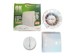 shumee OK 100 Standardni ventilator iz sijajnega belega poliamida z nepovratnim ventilom