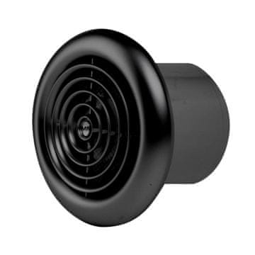 shumee Ventilator MM 100 Standardni sijajni črni poliamidni kratki konektor