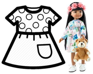 Paola Reina Oblačila za punčko Paola Reina 32 cm 54453