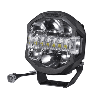 shumee 7-palčna 100W kombinirana LED svetilka, doseg 750 m + dnevna luč
