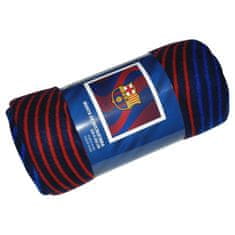 FC Barcelona Odeja FC Barcelona iz flisa in karirastega klobuka Blaugrana 120x150 cm 119940 Večbarvna