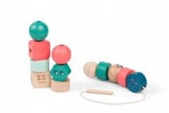 BS Toys BS Toys, leseni bloki za navijanje, smeški