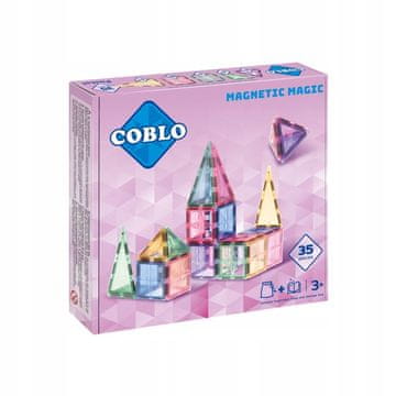 shumee Coblo, magnetni gradbeni bloki Pastel 35 kosov.