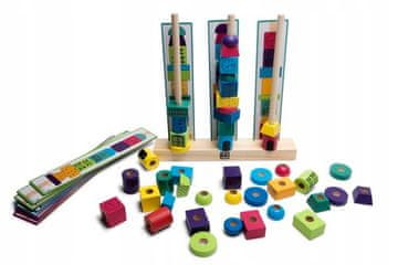 BS Toys Lesene sestavljanke BS Toys - stolpni bloki