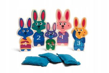 BS Toys BS Toys, arkadna igra z lesenim zajčkom