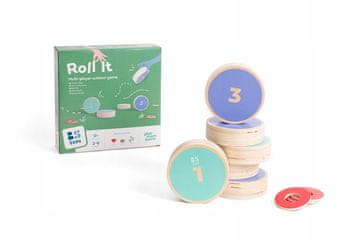 BS Toys BS Toys, lesena arkadna igra Roll the Discs