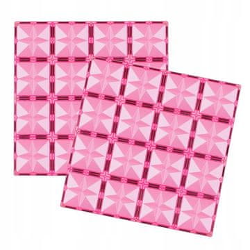 shumee Coblo magnetni gradbeni bloki 2 plošči 30 x 30 cm zeleno-roza