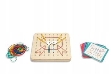 BS Toys Geoplan Montessori lesena manipulativna tabla