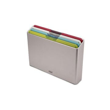 Joseph Joseph Komplet 4 desk za rezanje L Folio Steel Icon Joseph Joseph na stojalu