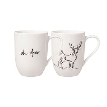 Villeroy & Boch Komplet dveh božičnih skodelic z motivom severnih jelenov Villeroy & Boch