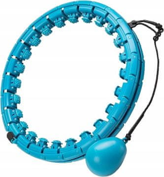 shumee Reakoo hula hoop fitnes, XXL, 24 zložljivih elementov, moder