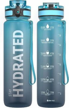 shumee Steklenica za vodo Sahara Sailor Motivacijska, 1000 ml, z zaklepom