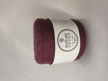 shumee Bordo bombažna makrame vrvica 3MM/200M