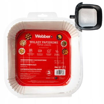Webber 60X papirnati vložki za cvrtnik Papirnati vložki ZA cvrtnik