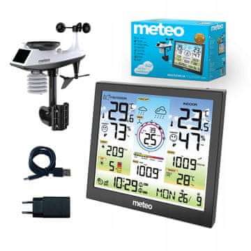 Meteo Brezžična vremenska postaja, meteorometer, higrometer, barometer, Wi-Fi SP601