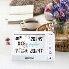 Meteo Vremenska postaja Meteo SP204, vremenska napovedovalka, higrometer, zunanji senzor, DCF