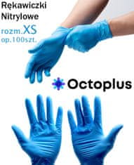 Intco Modre nitrilne rokavice Octoplus 100 kosov - velikost XS