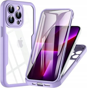 shumee Ovitek Hensinple za iPhone 13 Pro 6,1" 360° s folijo in prozornim hrbtom