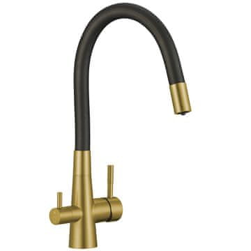 Laveo Pipa za umivalnik z gibljivim izlivom za vodni filter Gold riveco Laveo