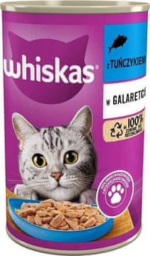 Whiskas Whiskas Macska nedves hrana 400 g - piščanec, govedina, losos