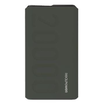 RealPower RealPower Prenosni polnilnik 20000 mAh zeleni