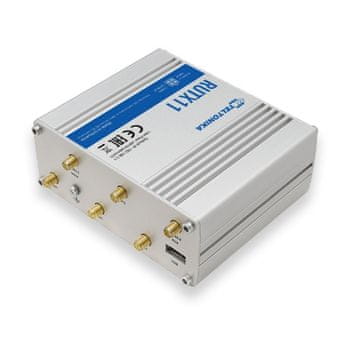 Teltonika Teltonika RUTX11 usmerjevalnik Gigabit Ethernet Dvopasovni (2.4 GHz / 5 GHz) 4G LTE siva
