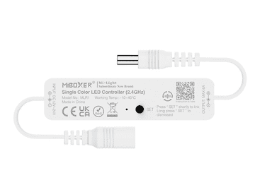 MiBoxer Kontroler Mi-light MONO za ENOBARVNI LED trak RF2.4G DC12-24V 6A MLR1