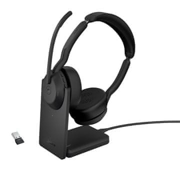 Jabra Jabra Evolve2 55 MS Stereo slušalke z Link380a in stojalom