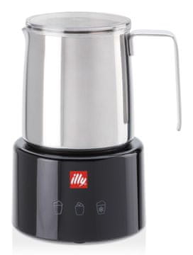 M.I.L.K. Illy Penilnik mleka, nerjavno jeklo/črna