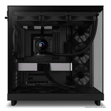 NZXT NZXT H6 Flow Midi-Tower računalniško ohišje, črno, temperiran steklo