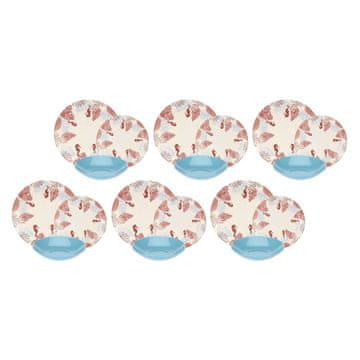 slomart ROSE&TULIPS SEABED jedilni servis za 6 oseb
